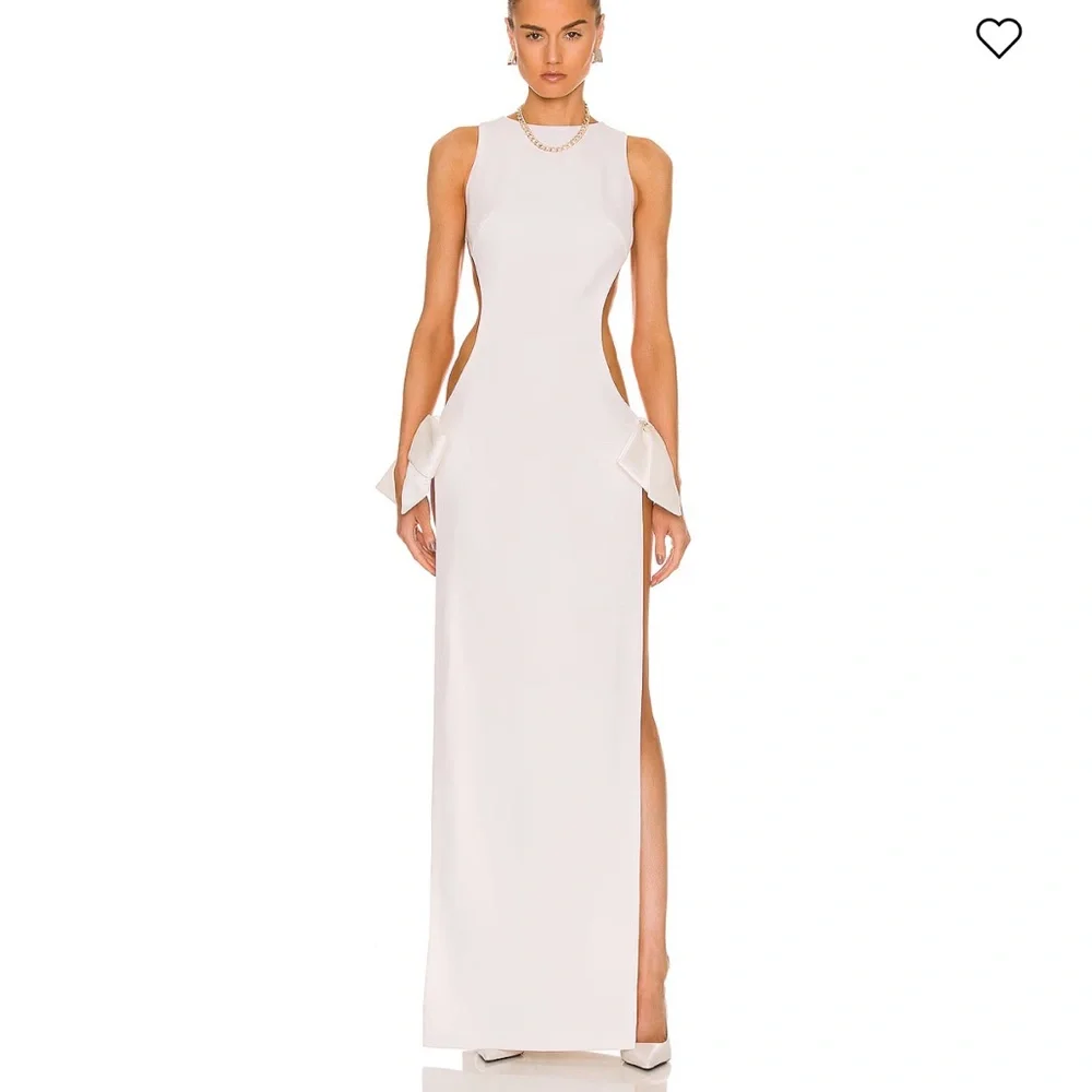 Monot Elegant White Backless Dress w/ TAGS - Picture 2 of 10